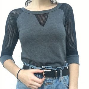 Mesh Sleeve Top